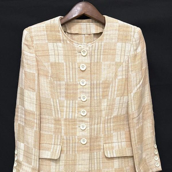 anc 十仁プラザ JujinPlaxaCOUTURE ワンピーススーツ 40 ベージュ系 