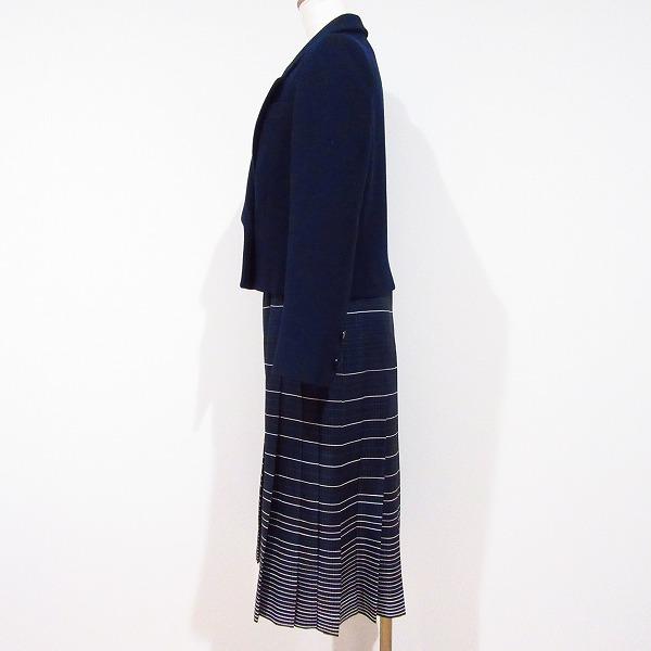 anc 銀座マギー GINZA MAGGY ワンピーススーツ ツーピース 紺 白 青