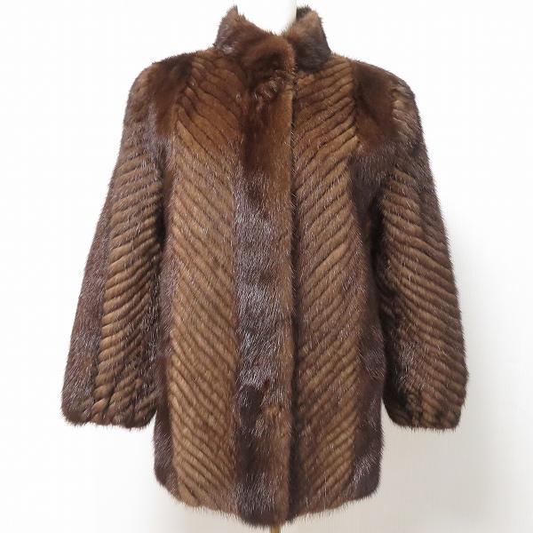 wnc エレガンス エル ファー ELEGANCE L fur 毛皮コート 9 茶系 ミンク