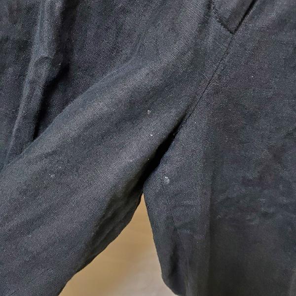 snc エトロ ETRO パンツ 42 黒 麻 イタリア製 レディース [924939 