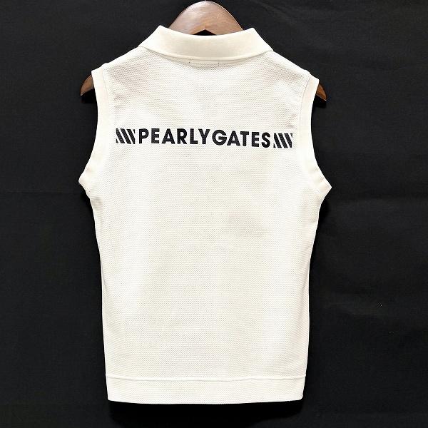 snc パーリーゲイツ PEARLYGATES ポロシャツ 0 白 ノースリーブ