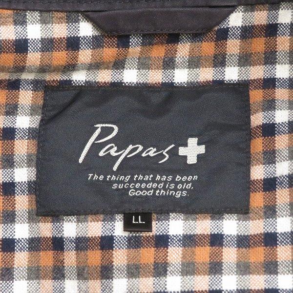 #anc パパス Papas ブルゾン ジャケット LL 紺 ジップアップ ワッペン ロゴ メンズ [925383] | PAPAS | 06