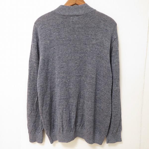 PAPAS（パパス） #anc カーディガン L グレー系 麻 ニット ジップ 