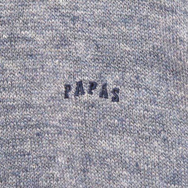 PAPAS（パパス） #anc カーディガン L グレー系 麻 ニット ジップ