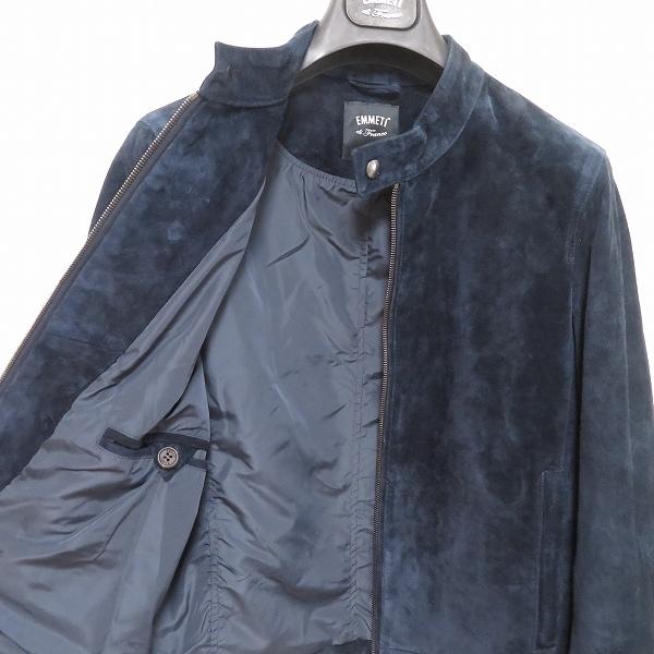 EMMETI エンメティ　ジャケット　46 EMMETT ブラックレザーライダースジャケット46サイズ