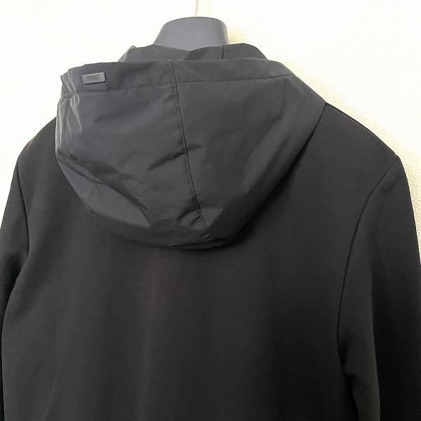 anc ヘルノラミナー HERNO Laminar ブルゾン 46 黒 ジップアップ