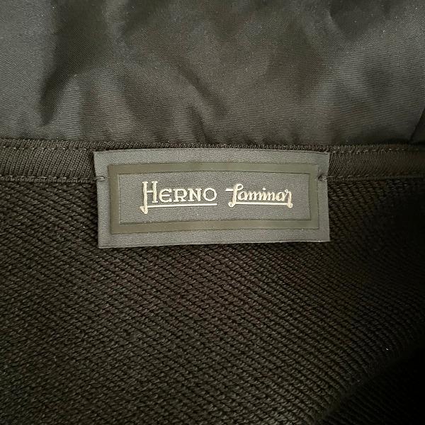 anc ヘルノラミナー HERNO Laminar ブルゾン 46 黒 ジップアップ