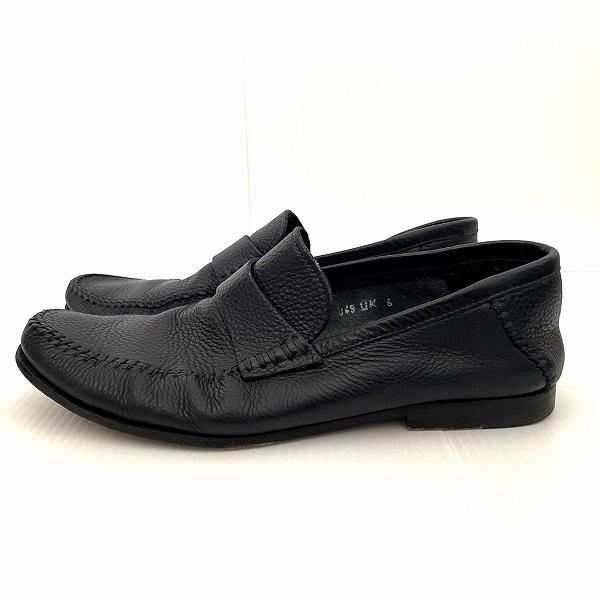 SANTONI（サントーニ） #ans ローファー 6 紺 レザー イタリア製