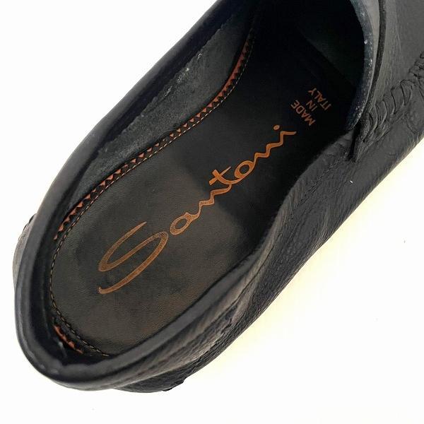 SANTONI（サントーニ） #ans ローファー 6 紺 レザー イタリア製