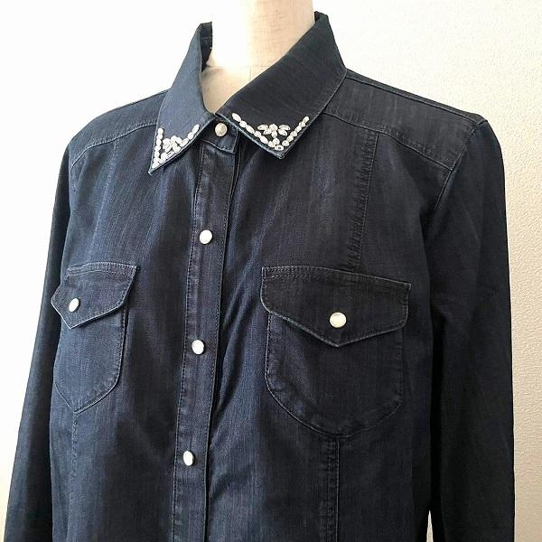 Leilian（レリアン） #anc シャツ ブラウス 13+ 黒系 シャツジャケット 
