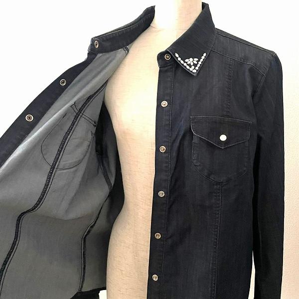 Leilian（レリアン） #anc シャツ ブラウス 13+ 黒系 シャツジャケット 