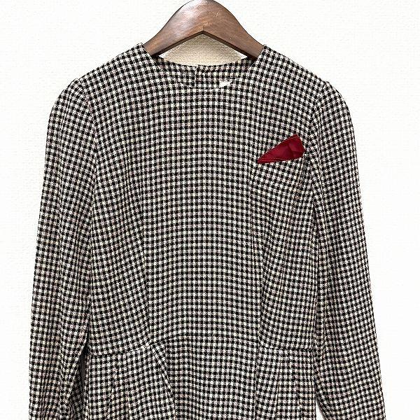 美品☆KYOKO HIGAコットン花柄*襟部分ワイヤー使用ジャケット☆サイズ