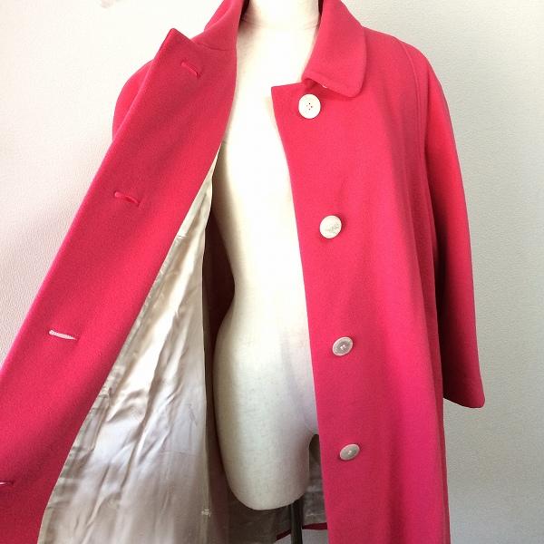 wnc アクアスキュータム Aquascutum コート ピンク系 カシミヤ混 