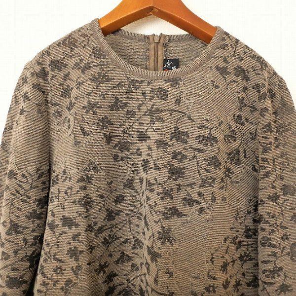 Rossa インポート ロッサペイズリー　ワンピース大きいサイズ wnc インポートロッサ import Rossa カットソー 44 茶系 柄