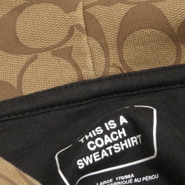 anc コーチ COACH パーカー LARGE ベージュ 茶 C8773 シグネチャー