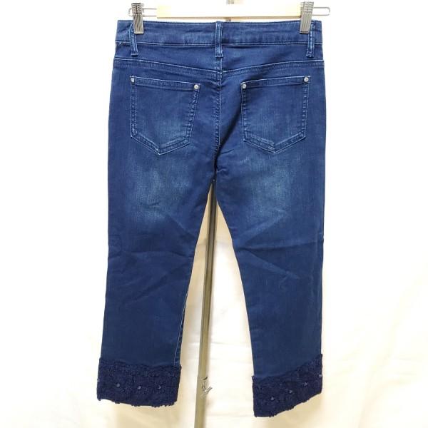 #anc ギャラリーヴィスコンティ GALLERY VISCONTI パンツ 2 青 デニム ジーンズ ビーズ タグ付き 美品 レディース [929029] | ギャラリービスコンティ | 01