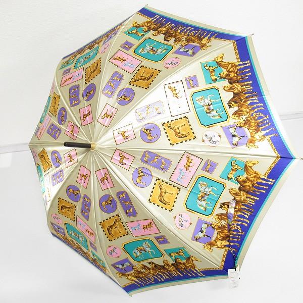 anz ジャンニヴェルサーチ GIANNIVERSACE 傘 長傘 アンブレラ ベージュ
