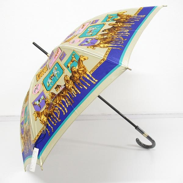 anz ジャンニヴェルサーチ GIANNIVERSACE 傘 長傘 アンブレラ ベージュ