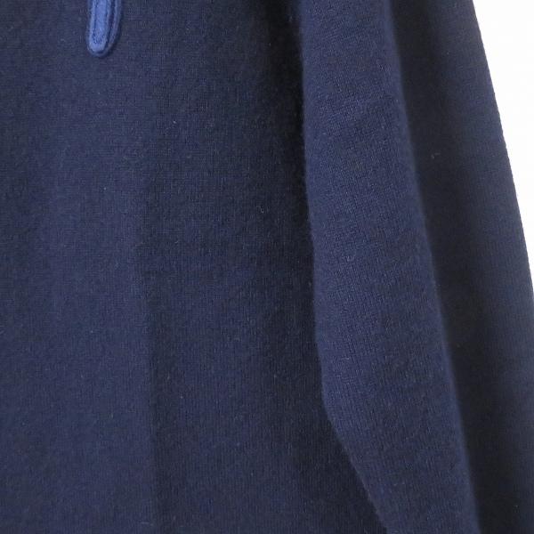 Papas ネイビー ロゴプリント 長袖セーター Papas ネイビー ロゴプリント 長袖セーター PAPAS / パパス