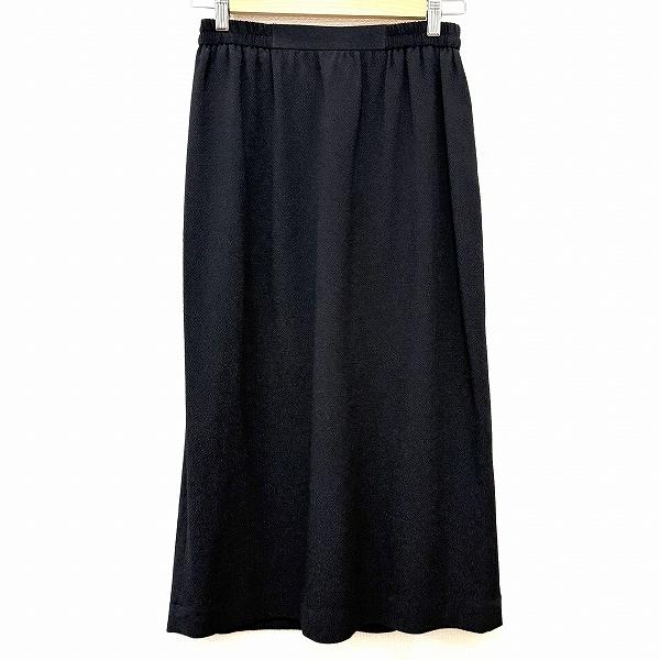 #anc 詩仙堂 ヒトシタムラ Ts コレクション スカート 黒系 ちりめん シンプル ロング レディース [930703] | 