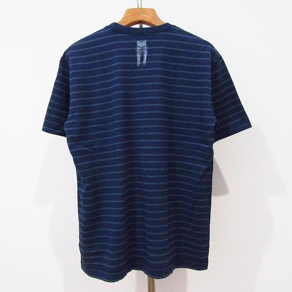 PAPAS（パパス） #snc カットソー 半袖 Tシャツ M 紺 水色 ボーダー