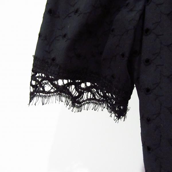 snc インポートロッサ import Rossa ワンピース 44 黒 半袖 レース