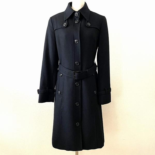 wnc スコッチハウス TheScotchHouse コート 38 黒 ボタン ベルト付き