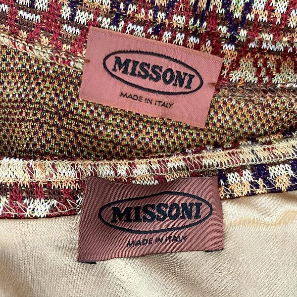 anc ミッソーニ MISSONI セットアップ ツーピース 黄系 茶系