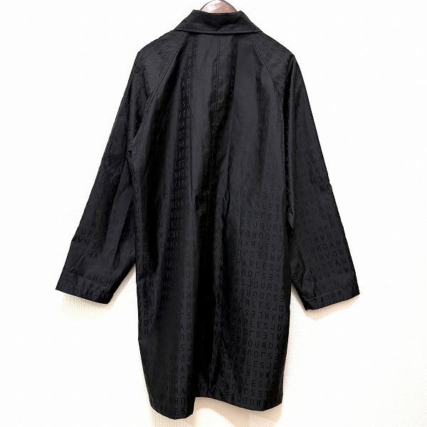 【専用品】シャルルジョルダン 皮コート anc シャルルジョルダン CHARLESJOURDAN コート 黒系 ロゴ 英字 ジップ