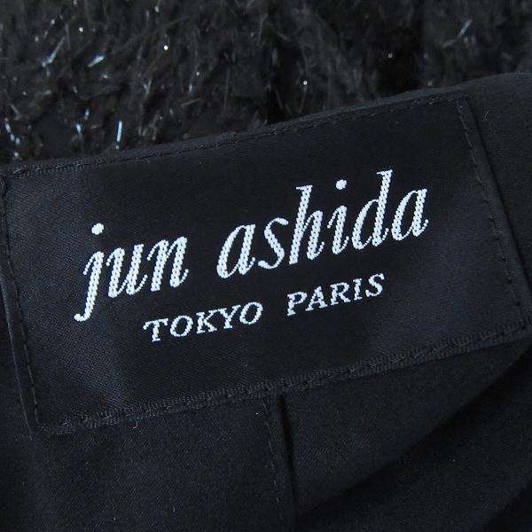 wnc ジュンアシダ junashida ジャケット 7 黒 薄手 ラメ シルク