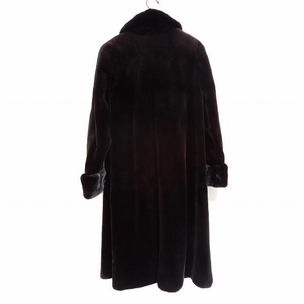 wnc ムーンバット moonbat シェアードミンク 毛皮コート F こげ茶