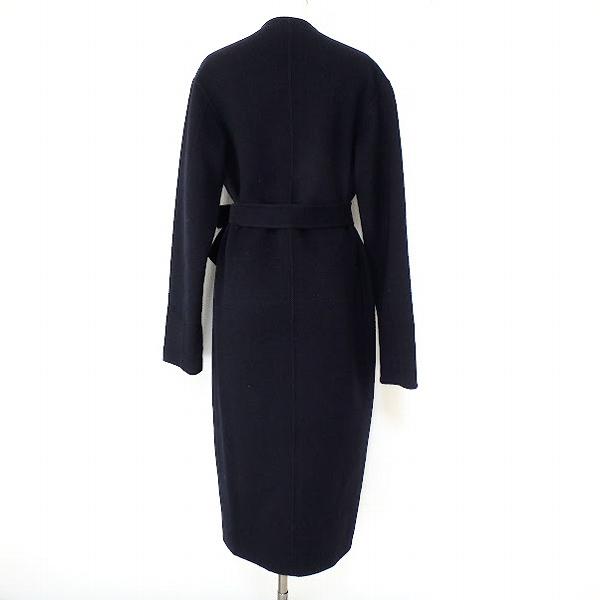 wnc セオリー theory コート S 紺 ロング ベルト付き レディース