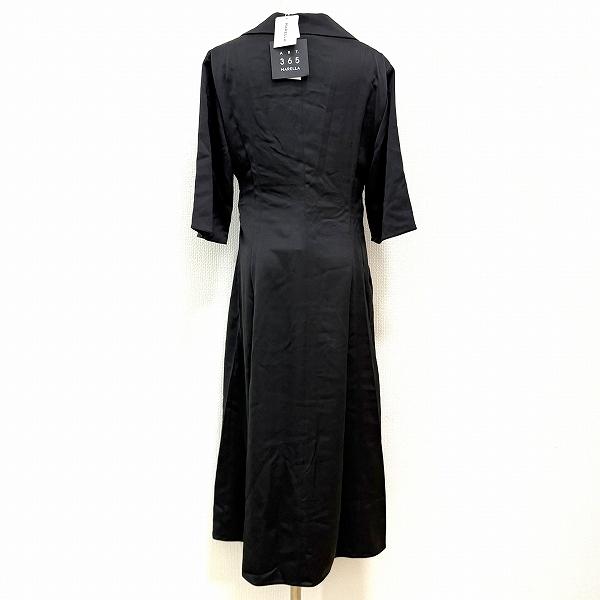 anc マレーラ MARELLA ワンピース 42 黒 シャツワンピース 七分
