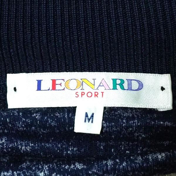 anc レオナールスポーツ LEONARD SPORT カットソー M 紺 マルチ モック