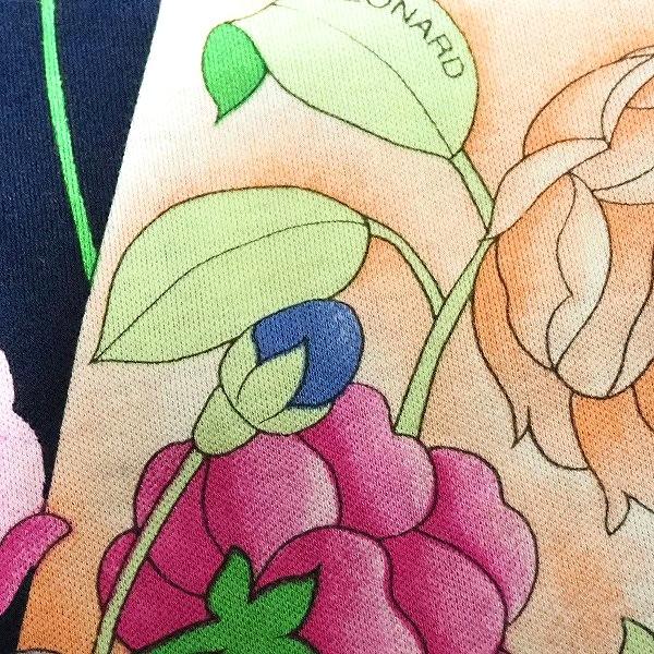 anc レオナールスポーツ LEONARD SPORT カットソー M 紺 マルチ モック