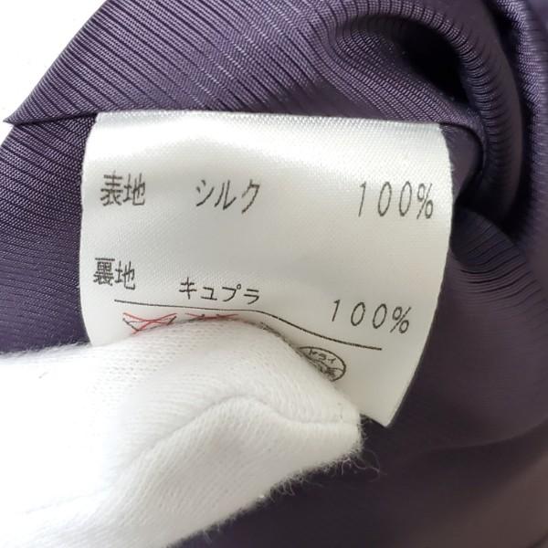 wnc レリアン Leilian ジャケット 17 紫 大きいサイズ シルク 