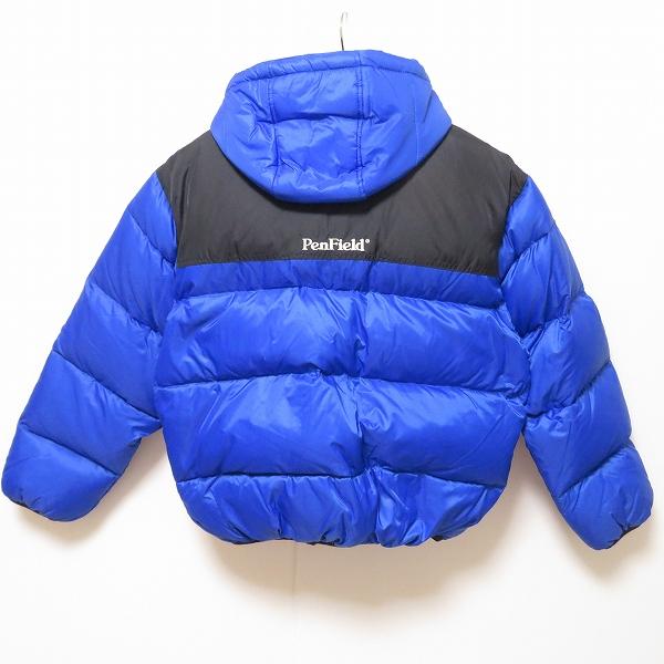 wnc ペンフィールド Penfield ダウンジャケット LARGE 青 黒 ロゴ