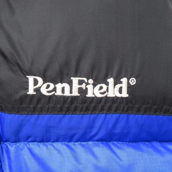 wnc ペンフィールド Penfield ダウンジャケット LARGE 青 黒 ロゴ