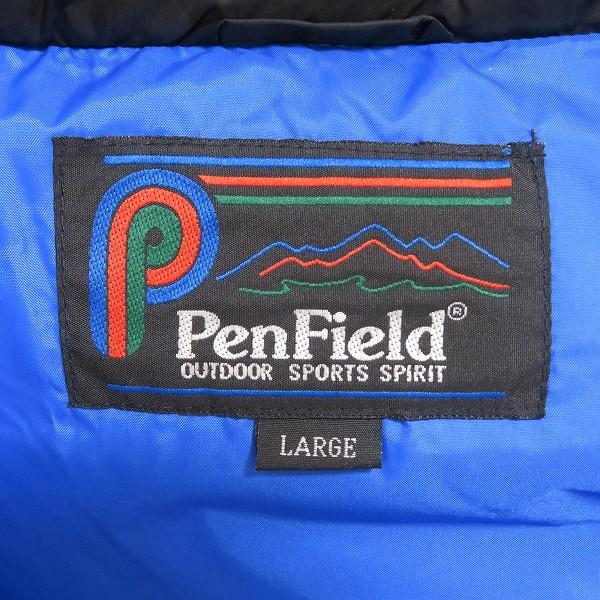 wnc ペンフィールド Penfield ダウンジャケット LARGE 青 黒 ロゴ