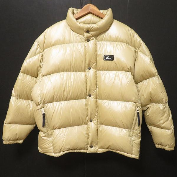 WOOLRICH シャツ型ダウンジャケット wnc ウールリッチ WOOLRICH ダウンジャケット L ベージュ ジップアップ