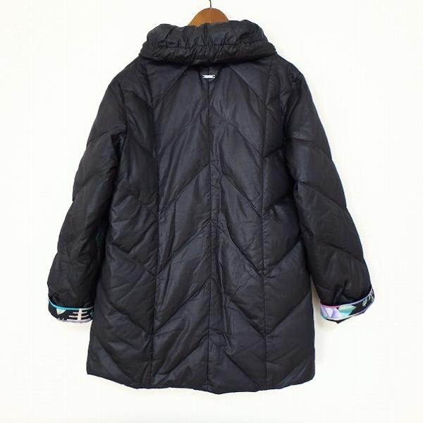 wnc レオナールスポーツ LEONARD SPORT コート 42 黒 マルチ 花柄 光沢