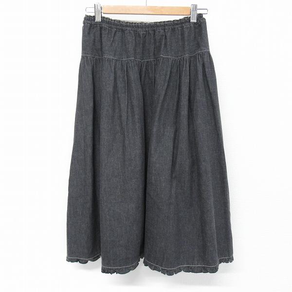 anc ピンクハウス PINKHOUSE スカート デニムスカート 黒系 くま