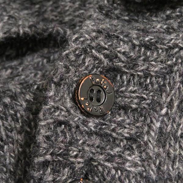 PAPAS（パパス） #wnc ニット セーター M グレー系 刺繍 ロゴ メンズ