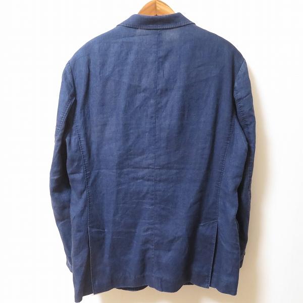 snc パパス Papas シングルジャケット M 紺系 S3B 麻 メンズ [936264