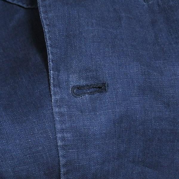 snc パパス Papas シングルジャケット M 紺系 S3B 麻 メンズ [936264