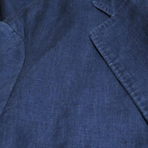 snc パパス Papas シングルジャケット M 紺系 S3B 麻 メンズ [936264