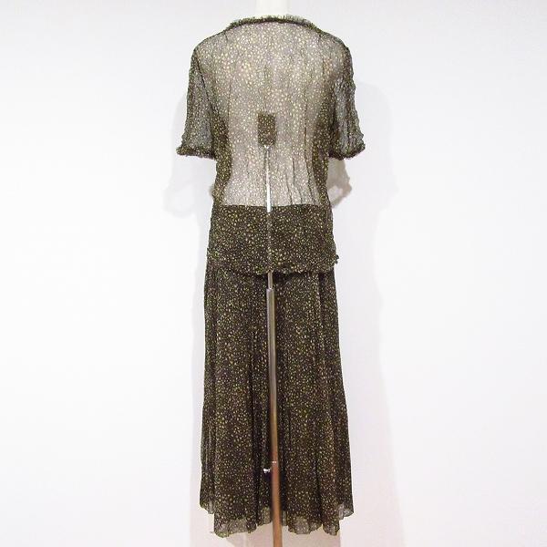 Leilian（レリアン） #snc セットアップ ツーピース 13+ こげ茶 茶 白