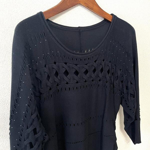 伊太利屋（Italiya） #anc GKITALIYA ニット セーター 11 黒 ライン