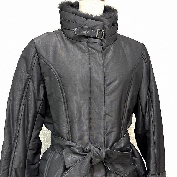 wnc スペッチオ SPECCHIO コート 40 グレー系 中綿 光沢 ラビット 
