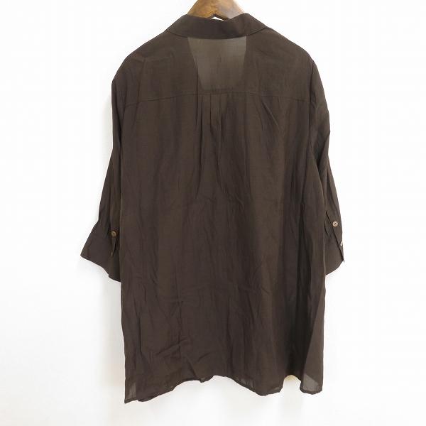 a レリアン Leilian シャツ ブラウス チュニック 七分袖 13+ 大きい